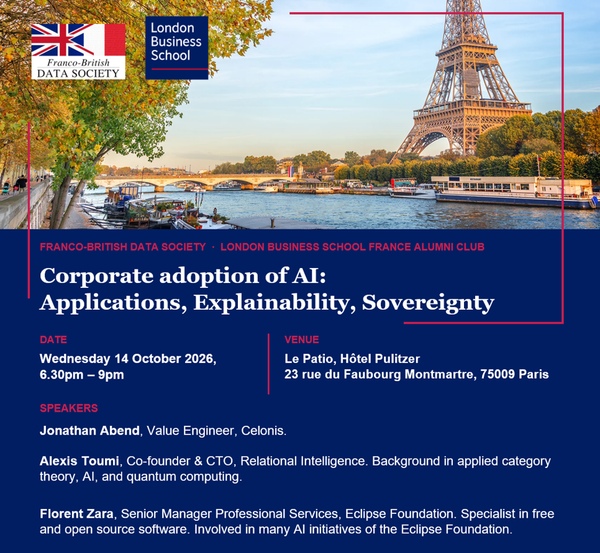 Paris City Chapter | Corporate adoption of AI: Applications, Explainability, Sovereignty